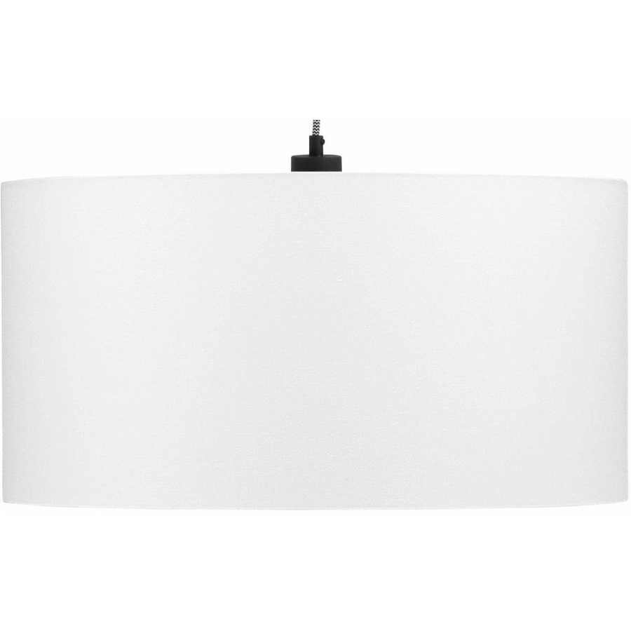Its About RoMi Oslo Pendant Light With Shade - White - Height: 30cm x Diameter: 60cm