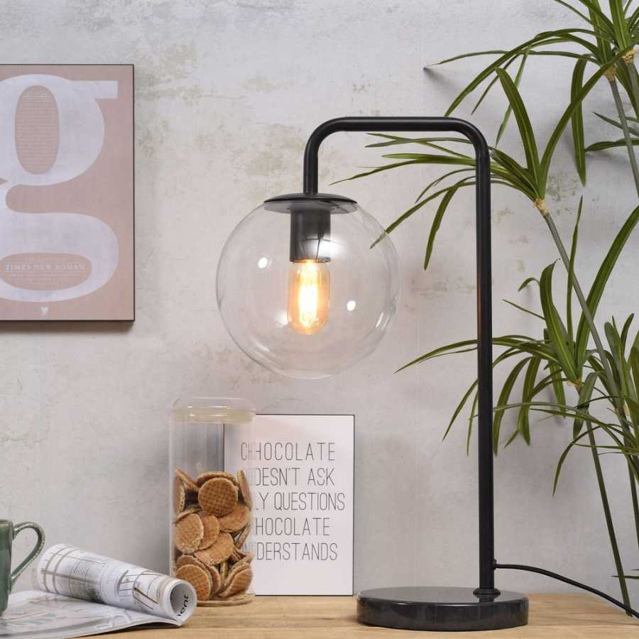 Its About RoMi Warsaw Table Lamp - Black & Clear