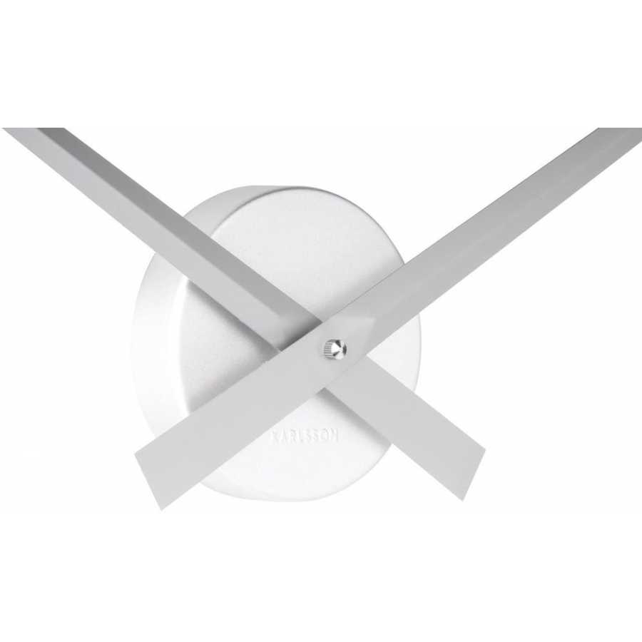 Karlsson Little Big Time Wall Clock - Silver - Large