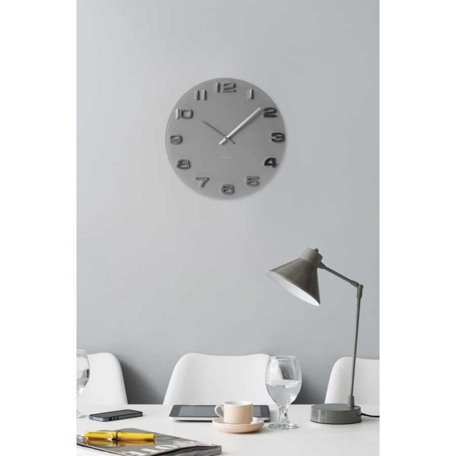 Karlsson Vintage Round Wall Clock - Grey