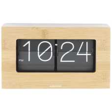Karlsson Boxed Flip Clock - Bamboo