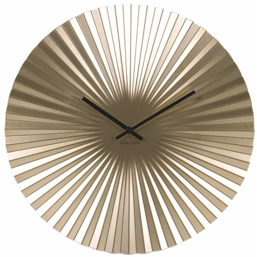 Karlsson Sensu Wall Clock - Gold - Small