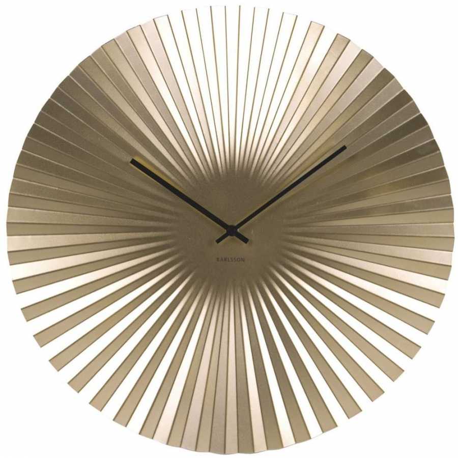 Karlsson Sensu Wall Clock - Gold - Large