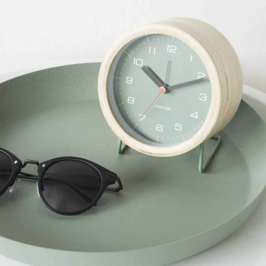Karlsson Innate Alarm Table Clock - Green - Small
