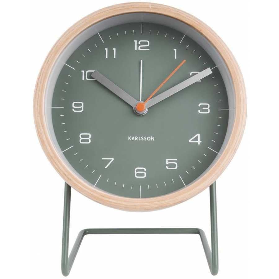 Karlsson Innate Alarm Table Clock - Green - Large