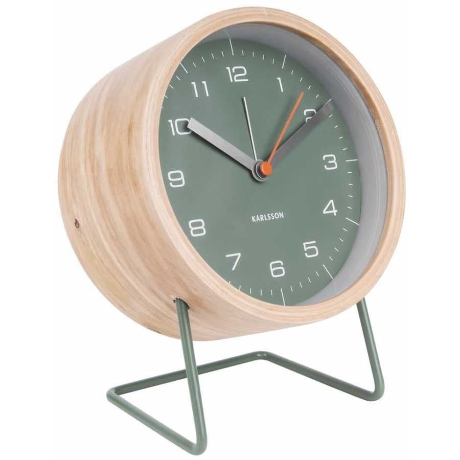 Karlsson Innate Alarm Table Clock - Green - Large
