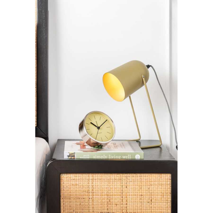 Karlsson Minimal Alarm Table Clock - Olive Green