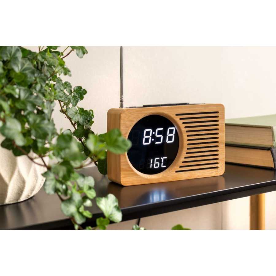 Karlsson Retro Radio Led Alarm Table Clock