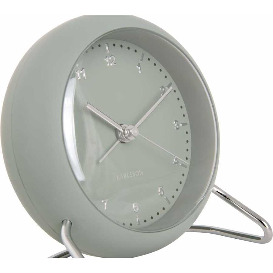 Karlsson Val Alarm Table Clock - Jungle Green