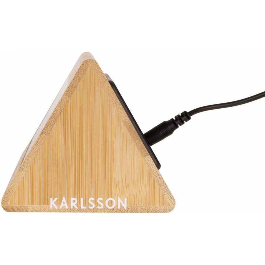Karlsson Triangle Led Alarm Table Clock