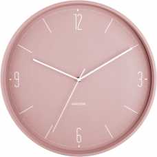 Karlsson Numbers & Lines Wall Clock - Faded Pink