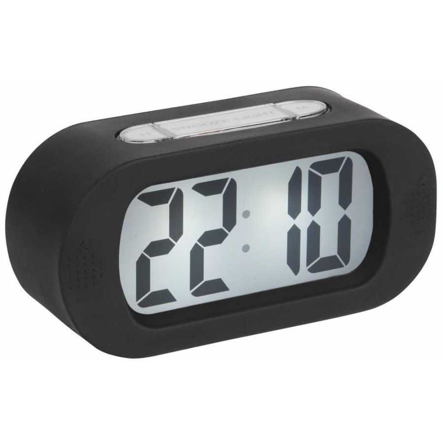 Karlsson Gummy Alarm Table Clock - Black