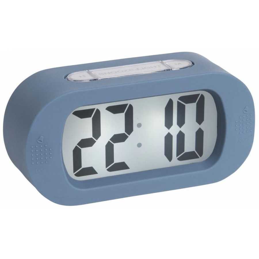 Karlsson Gummy Alarm Table Clock - Blue