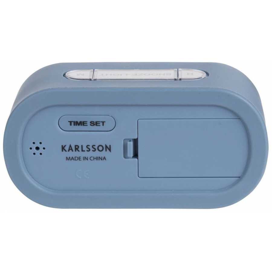 Karlsson Gummy Alarm Table Clock - Blue