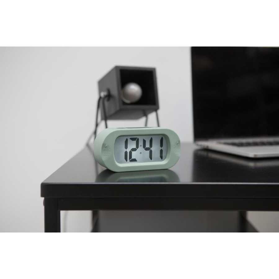 Karlsson Gummy Alarm Table Clock - Green