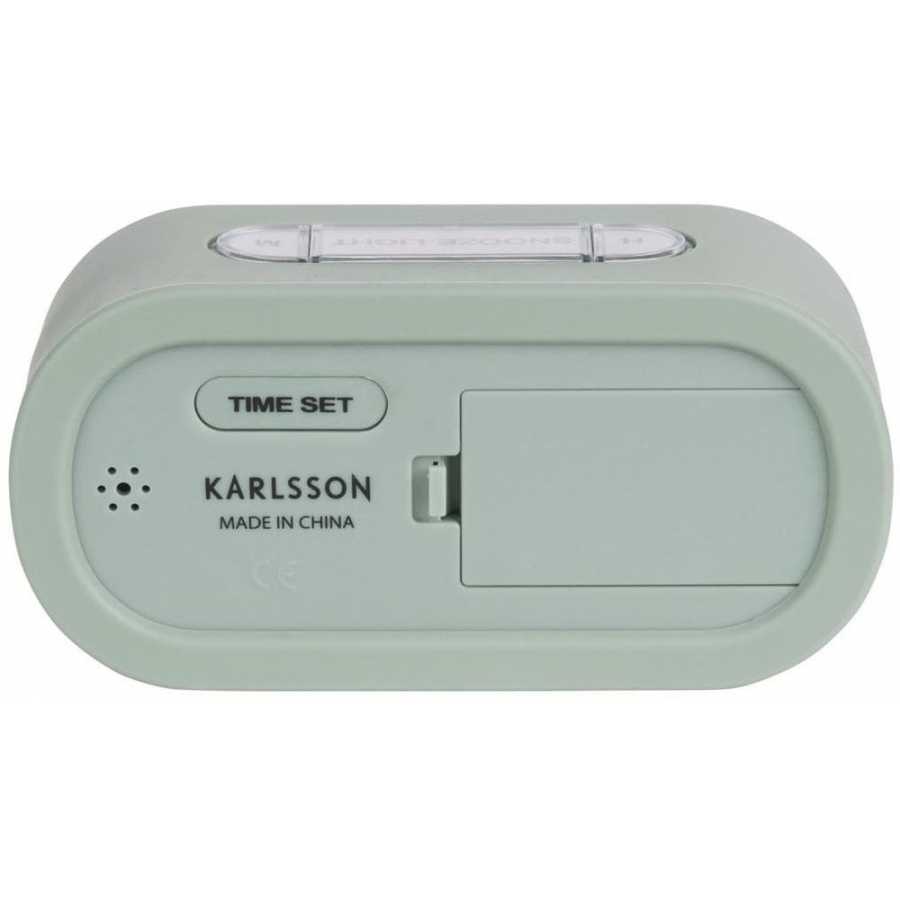 Karlsson Gummy Alarm Table Clock - Green