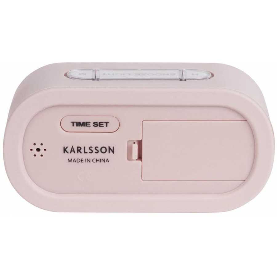 Karlsson Gummy Alarm Table Clock - Soft Pink