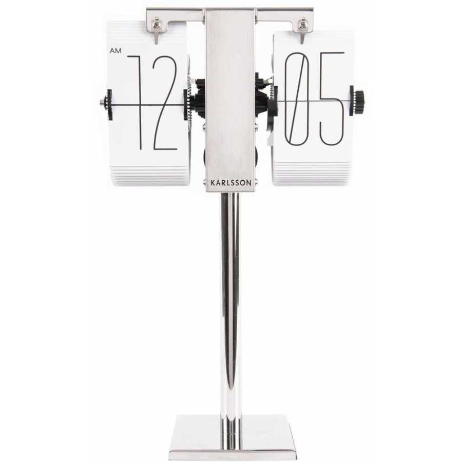 Karlsson Flip Table Clock - White
