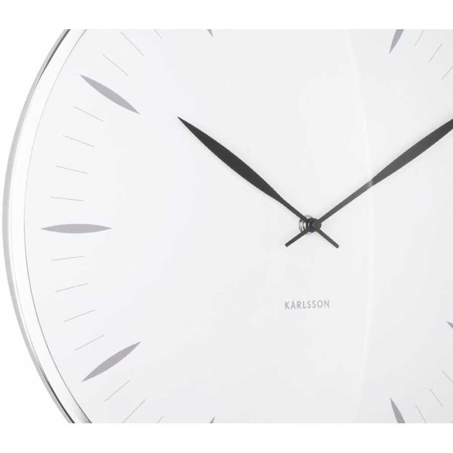 Karlsson Leaf Wall Clock - White