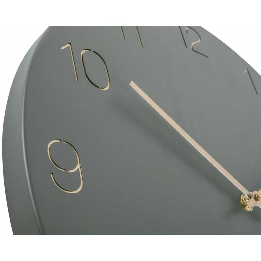 Karlsson Charm Number Wall Clock - Jungle Green - Large