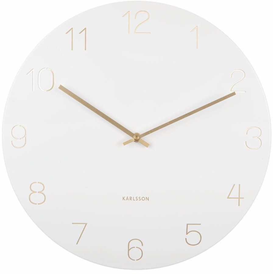 Karlsson Charm Number Wall Clock - White - Large