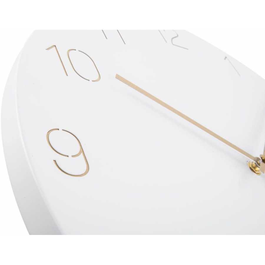 Karlsson Charm Number Wall Clock - White - Large
