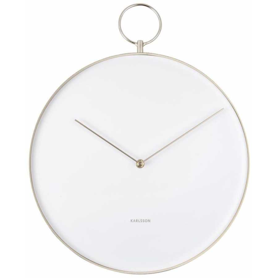 Karlsson Hook Wall Clock - White