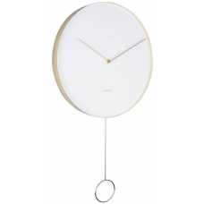 Karlsson Pendulum Wall Clock - White