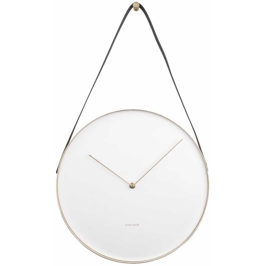 Karlsson Belt Wall Clock - White