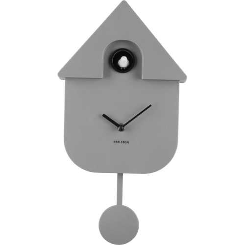 Karlsson Cuckoo Wall Clock - Mouse Grey