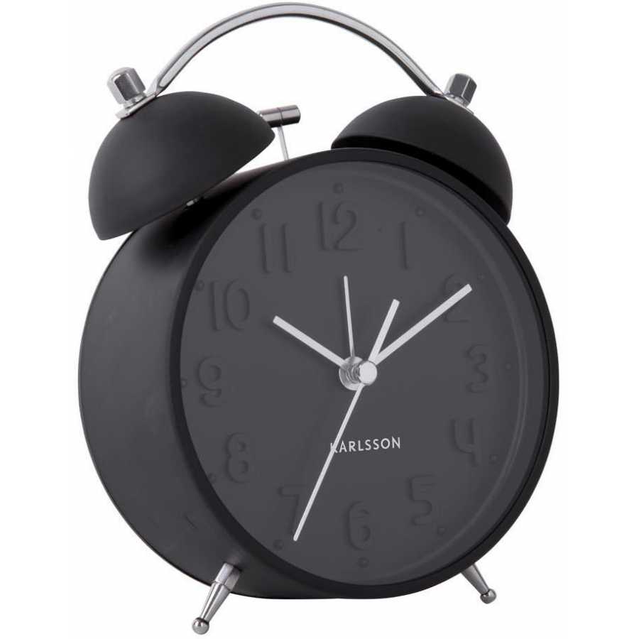Karlsson Iconic Alarm Table Clock - Black