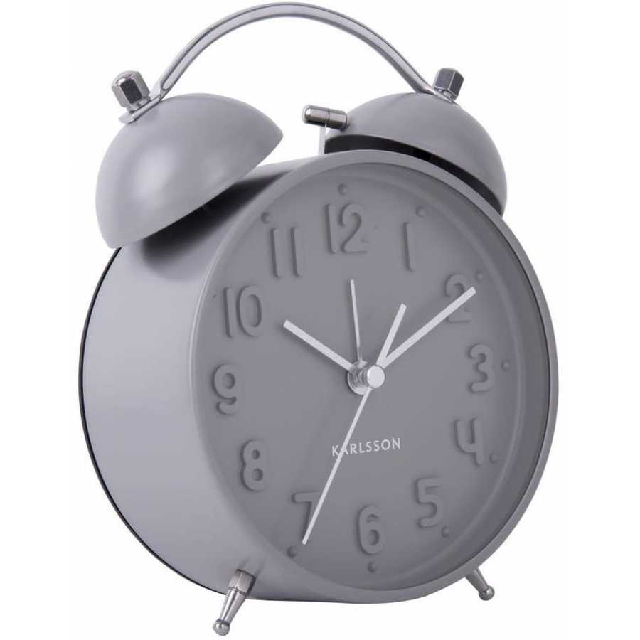 Karlsson Iconic Alarm Table Clock - Grey