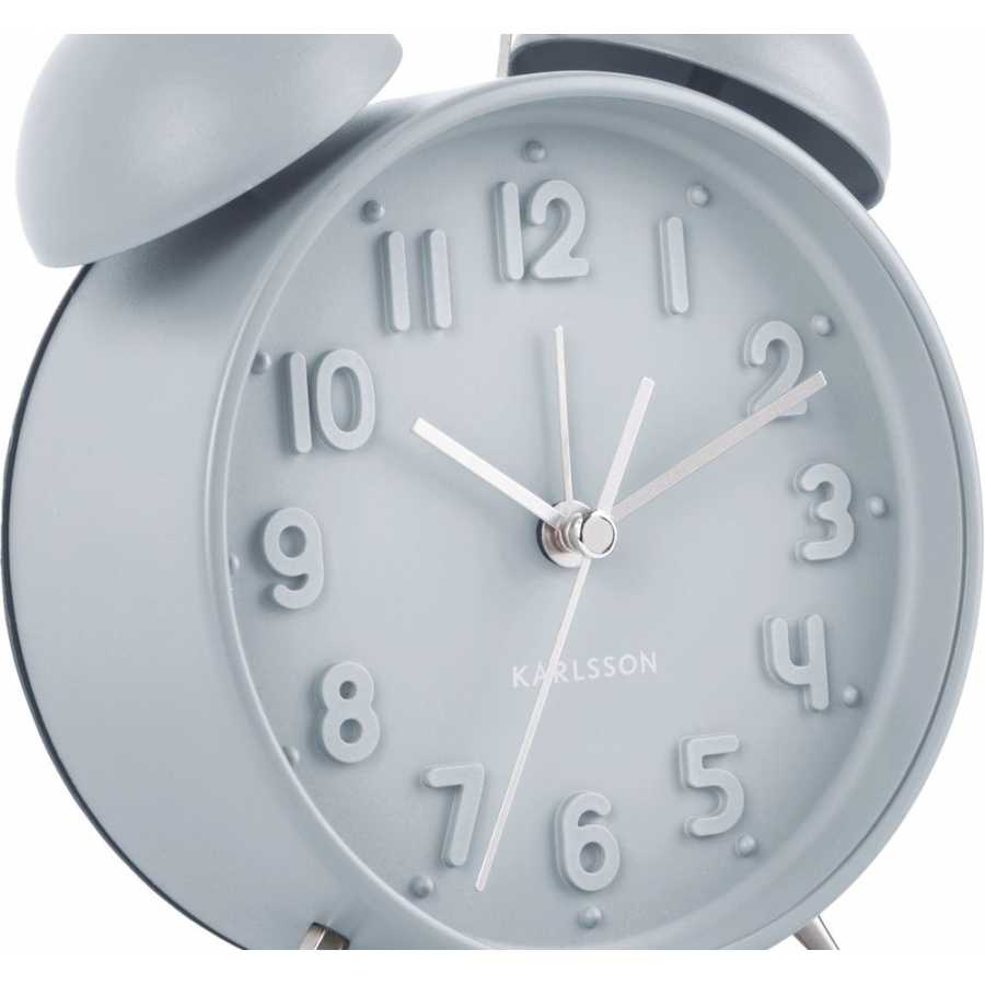 Karlsson Iconic Alarm Table Clock - Light Blue