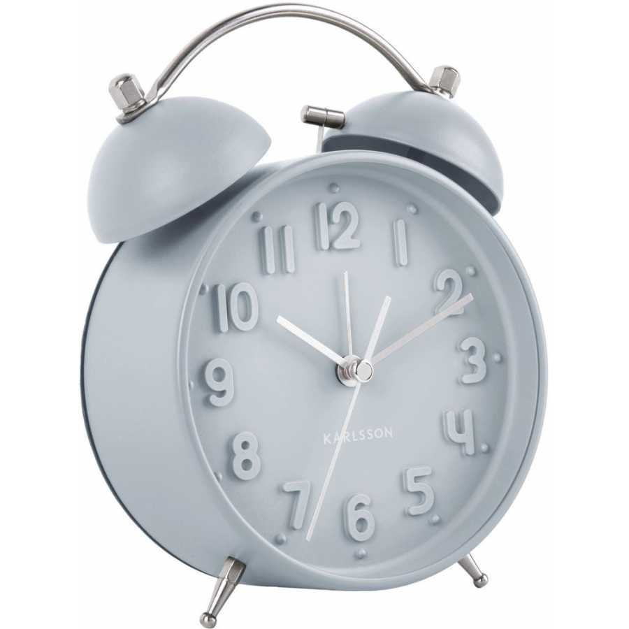 Karlsson Iconic Alarm Table Clock - Light Blue
