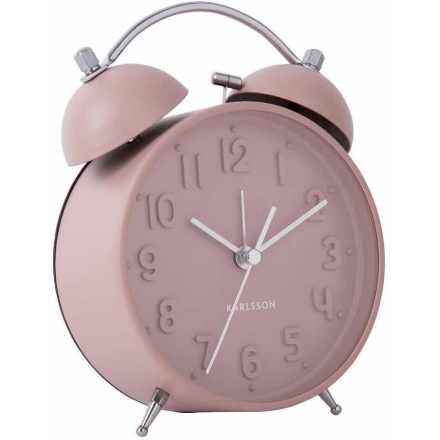 Karlsson Iconic Alarm Table Clock - Faded Pink
