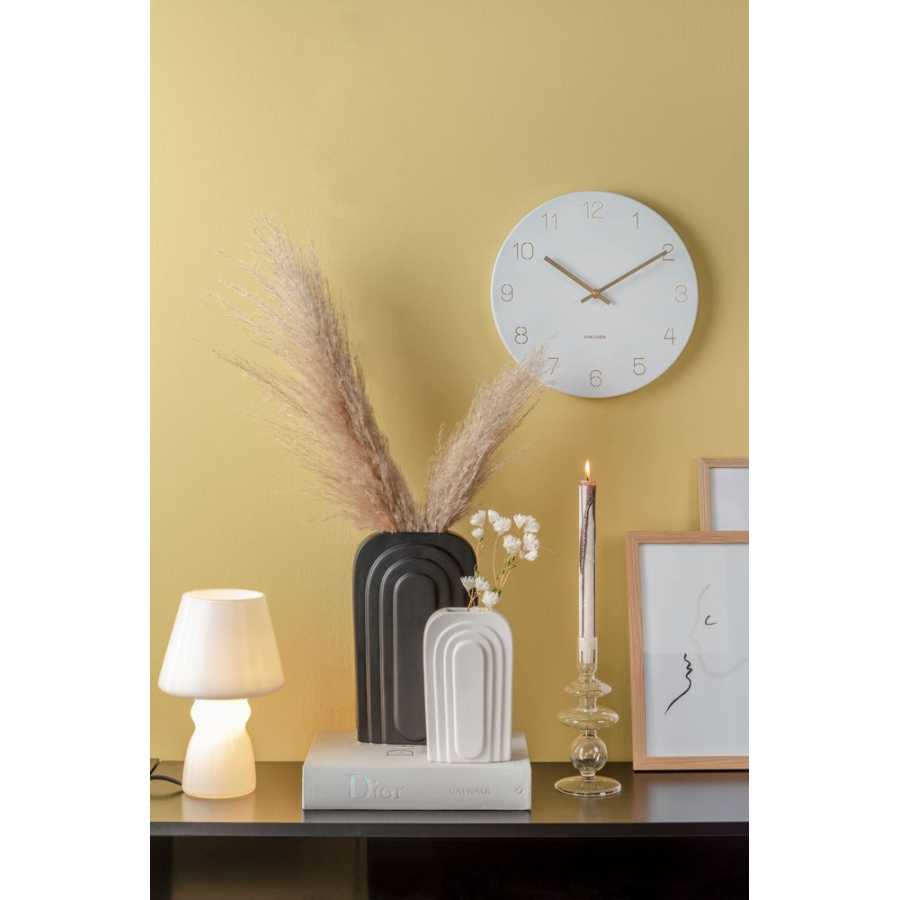 Karlsson Charm Number Wall Clock - White - Small