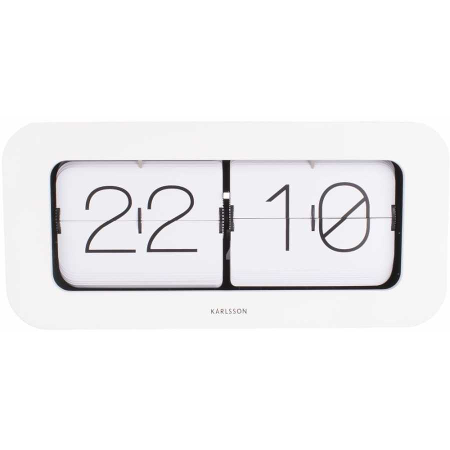 Karlsson Matiz Table & Wall Clock - White