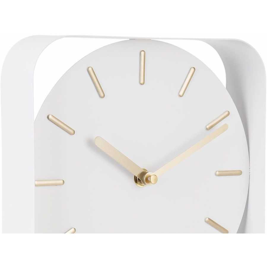 Karlsson Pendulum Rectangular Wall Clock - White