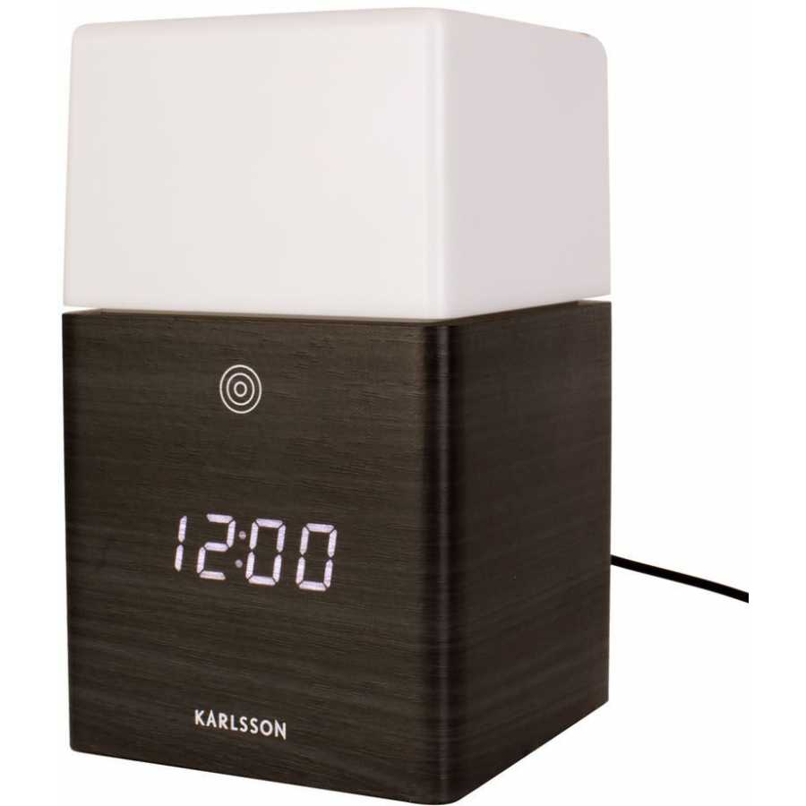Karlsson Frosted Led Alarm Table Clock - Black
