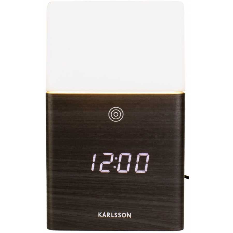 Karlsson Frosted Led Alarm Table Clock - Black