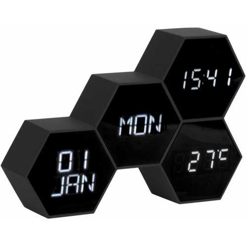 Karlsson Six Alarm Table Clock - Black