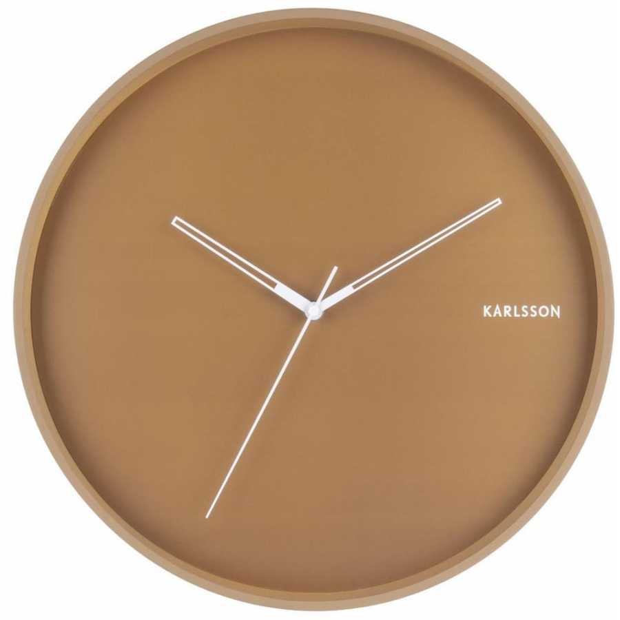 Karlsson Hue Wall Clock - Caramel Brown