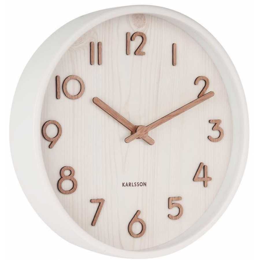 Karlsson Pure Wall Clock - White - Small