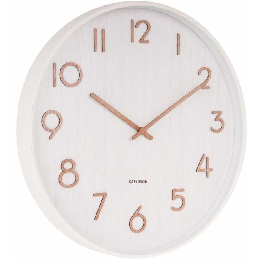 Karlsson Pure Wall Clock - White - Large