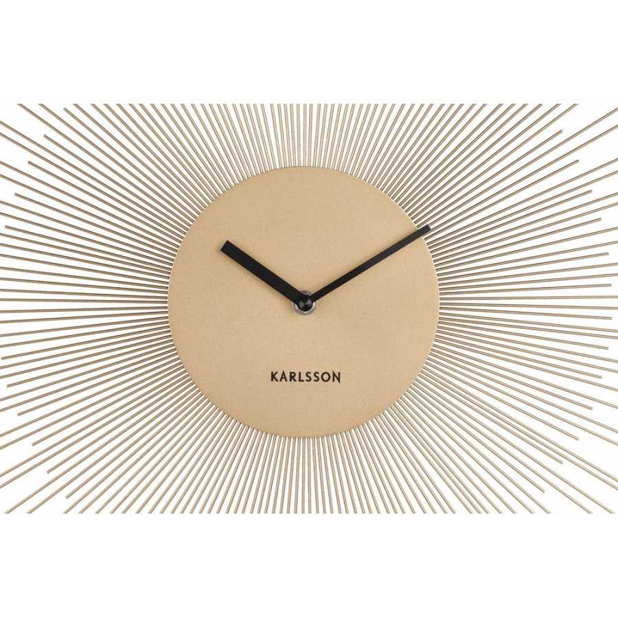 Karlsson Peony Wall Clock - Gold - Small