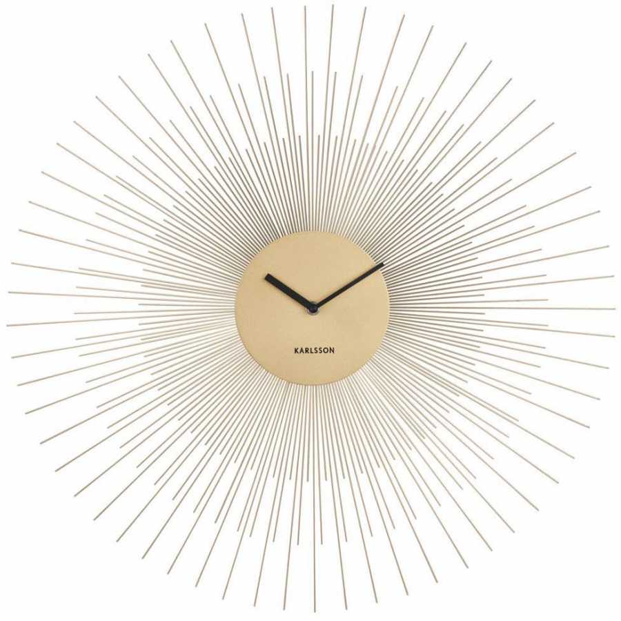 Karlsson Peony Wall Clock - Gold - Large