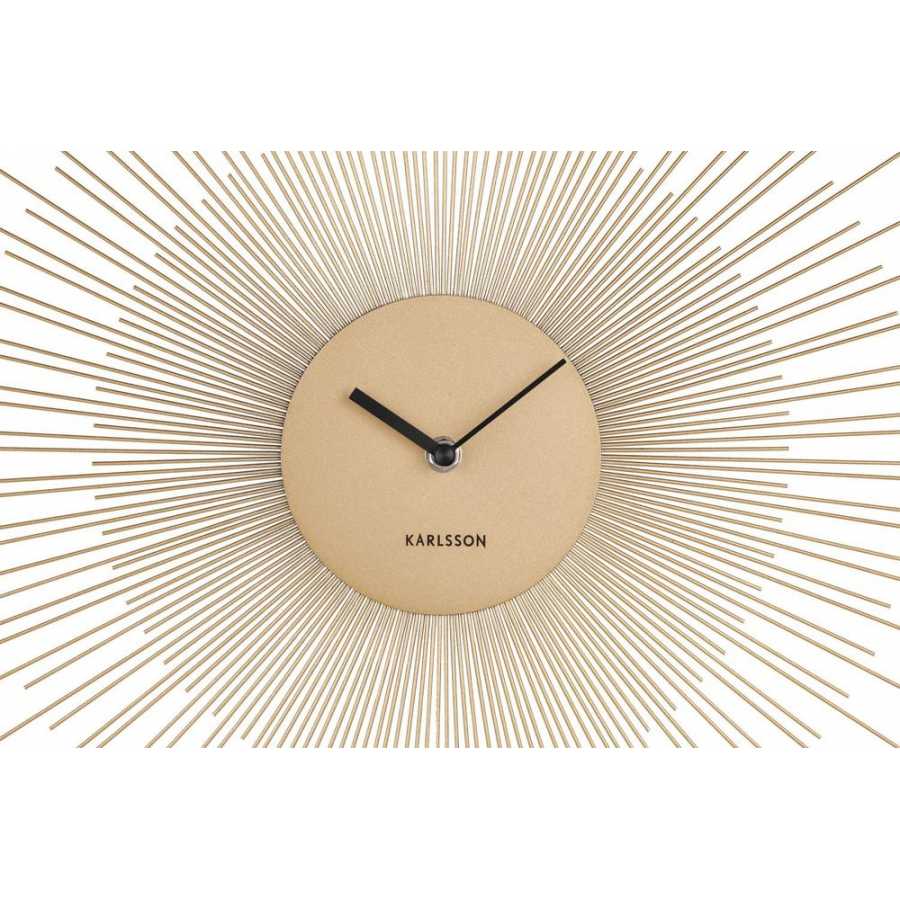 Karlsson Peony Wall Clock - Gold - Large
