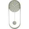 Karlsson Pendulum Oval Wall Clock - Jungle Green