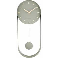 Karlsson Pendulum Oval Wall Clock - Jungle Green