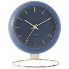Karlsson Globe Table Clock - Dark Blue